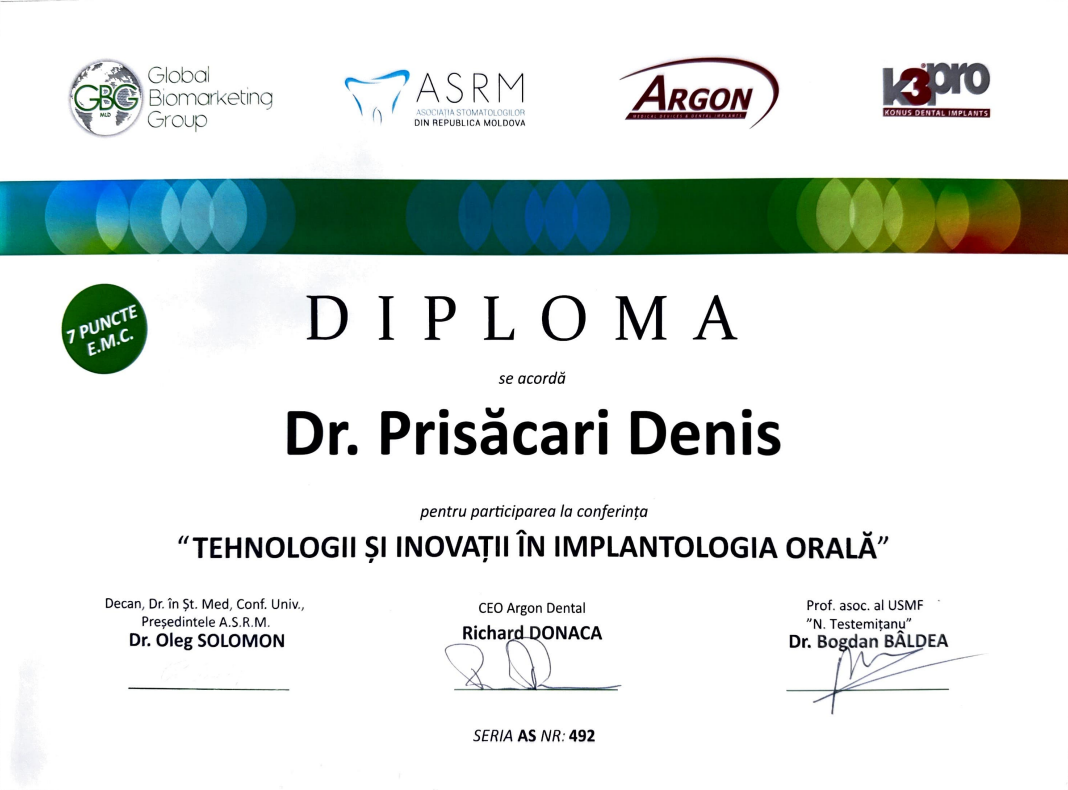TEHNOLOGII ȘI INOVAȚII ÎN IMPLANTOLOGIA ORALĂ